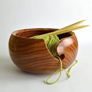 Bols de fil ronds de haute qualité pour tricoter bol de fil en bois artisanal de l'exportateur indien - Product Image 1
