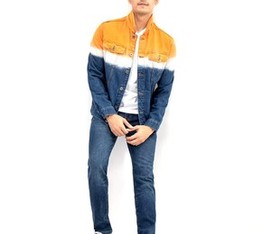 Chaqueta vaquera antiarrugas para exteriores para hombre, chaqueta vaquera de tela transpirable de tarifa barata hecha a medida para hombre con los mejores diseños - Product Image 1