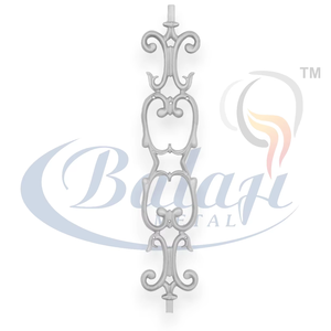 Rampe de balcon de jardin moderne en fonte royale, sans cadre, finition super sablée, gris très poli, résistante à la rouille et aux UV - Product Image 1