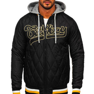 Vestes Letterman de haute qualité corps en laine manches en cuir véritable vêtements d'hiver veste bouffante pour hommes intelligente et élégante veste d'hiver - Product Image 2