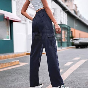 Pantalón de carga suelto estilo exterior con bolsillo duradero costura funcional nuevo estilo pantalón de carga para mujer - Product Image 3