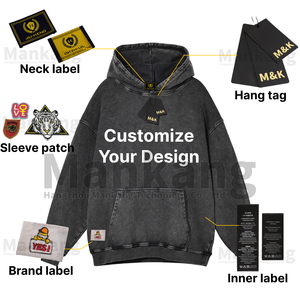 Sweat à capuche blanc pour homme de grande taille avec logo personnalisé pull d'hiver veste à motif solide doublure tricotée 100% coton biologique vente en gros - Product Image 6