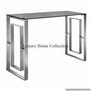 โต๊ะข้างและคอนโซลโลหะพื้นผิวที่ไม่ซ้ำกันสีทองเหลืองโบราณที่มีสีดำเคลือบด้วยผงคอนโซลโต๊ะตกแต่งบ้าน - Product Image 5