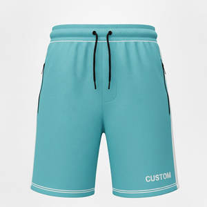 Shorts en maille minimalistes conçus pour la sérigraphie et la broderie personnalisées avec une texture de surface lisse et de haute qualité - Product Image 1