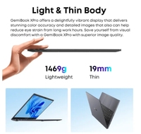 CHUWI GemiBook XPro 14 pouces écran UHD ordinateur portable 8GB RAM 256GB SSD Intel Celeron N100 Windows 11 ordinateur avec ventilateur de refroidissement ordinateur portable