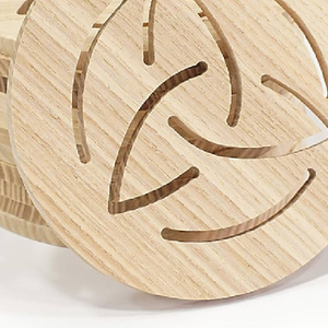 Juego de posavasos de madera natural hechos a mano, tapetes y almohadillas de mesa a granel de diseño personalizado, suministros a granel de bajo precio, compra directa al proveedor indio - Product Image 2