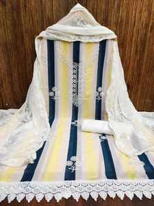 Nuevo Traje de Salwar Kameez de Algodón Fox Jorjat para Mujer, Material para Vestido con Bordado, para Venta al por Mayor - Product Image 3