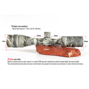 Lunette de visée tactique AOE 4-16X avec laser rouge et vert pour la chasse en plein air, optique 4-16x44, longue portée, 4X 30mm HD - Product Image 3