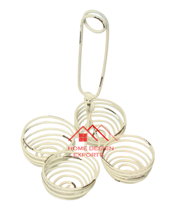 Conception finie pour comptoir de cuisine meilleure vente accessoires de cuisine porte-oeufs décoratif porte-oeufs en métal en argent - Product Image 6