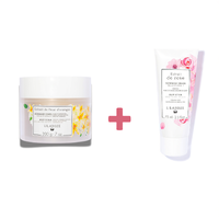Lilaroze Paris Exfoliant Luxueux Bio à l'Extrait de Fleur d'Oranger et de Rose, Crème Unisexe Corps & Visage pour Tous Types de Peau