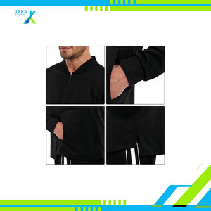 Chándal de invierno de 2 piezas unisex, chándal con cremallera completa, conjunto atlético para correr, ropa deportiva, entrenamiento informal, entrenamiento para correr, 100% algodón - Product Image 4