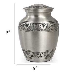 Urna de Metal Sólido para Cremación, Estilo Art Deco, Personalizada, de Latón, Recuerdo para Adultos, Urna Decorativa de Latón para Cenizas - Product Image 6