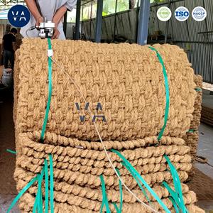 El mejor precio al por mayor, esterilla de fibra de coco/cuerda de fibra de coco/red de fibra de coco hecha de tamaño personalizado, ecológico, origen vietnamita, luz de Coco - Product Image 6