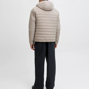 Blousons matelassés pour hommes, coupe-vent épais pour la salle de sport, logo personnalisé, léger, à capuche, respirant, matelassé, OEM - Product Image 3