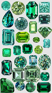 Nuevos diamantes CVD cultivados en laboratorio con forma hexagonal verde elegante, certificados por IGI, claridad VVS, disponibles al por mayor para collares. - Product Image 3