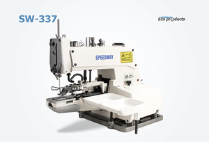 Machine à coudre industrielle à point de chaînette simple Speed-way SW-373, best-seller, complète avec table et moteur - Product Image 2