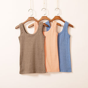 Ropa de algodón orgánico para mujer, ropa de gimnasio, Fitness, Yoga, sin mangas, varios colores, ropa deportiva con tiras, camiseta sin mangas, Haus Industries - Product Image 1