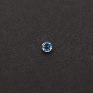 Aguamarina brasileña natural 2mm corte redondo 0,10 Cts piedra preciosa para hacer joyería - Product Image 4