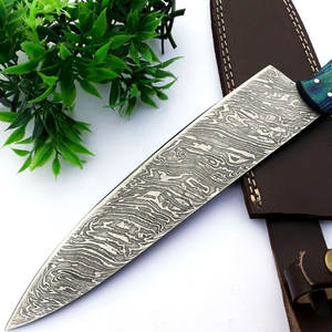 2025 gran oferta hoja de acero inoxidable alemán cocina de gama alta 8 pulgadas Chef cuchillos de acero carbono carne rebanar cuchillos de cocina Chef - Product Image 5