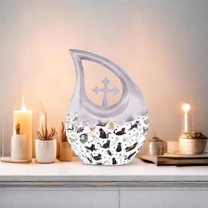 Grossiste Urnes personnalisées pour adulte maman et papa Grandes urnes pour cendres humaines Urnes imprimées de taille personnalisée - Product Image 6