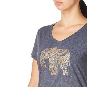 Camisetas de Poliéster Personalizadas al por Mayor para Mujer, Secado Rápido, Tela Suave, Camisetas Lisas de Mezcla de Poliéster para Mujer - Product Image 2