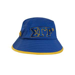 Sigma Gamma Rho Sombrero De Cubo Azul Con Bordado 3D Unisex - Product Image 1