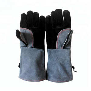 Venta al por mayor 2024 mejor diseño guantes de soldadura de cuero de alta calidad logotipo personalizado impresión Uso Seguro en diferentes colores precio barato - Product Image 4