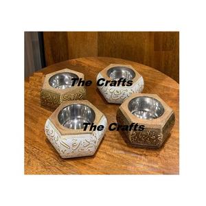 ชุดเตาเผาบัคฮูร์ไม้และโลหะลายอักษรวิจิตร ดีไซน์สวยที่สุด ชุดมาบคัฮาร์ 4 ชิ้น ราคาประหยัด - Product Image 1