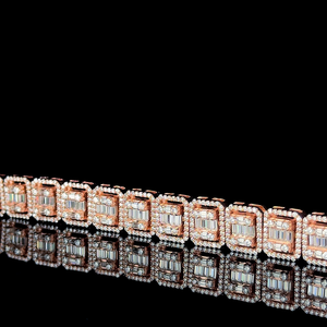 Miami luxe 12mm cubain chaîne lien Bracelets Ross or argent glacé Moissanite diamant croix forme chrétien fête cadeau en gros - Product Image 4