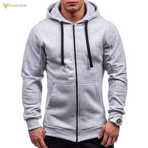 Custom Cotton Interlock High Quality Oversized <b>Full</b> <b>Zip</b> <b>up</b> <b>hoodie</b> Designer Heavyweight blank pullover Hoodies for Men - Product Image 2