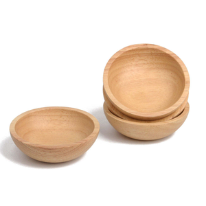 Cuenco de madera natural Vajilla Cuenco de madera accesorios para el hogar de glowin fashion - Product Image 5