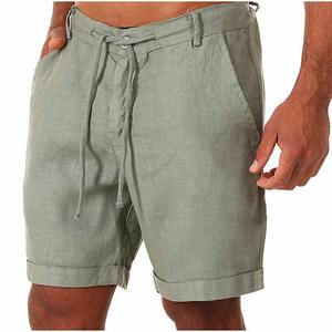 กางเกงขาสั้นกีฬาลำลองของผู้ชายเสื้อผ้าลำลองแฟชั่นคุณภาพสูงสำหรับฤดูร้อนเสื้อผ้าลำลองใหม่สีทึบผ้าฝ้าย100% ระบายอากาศ - Product Image 6