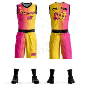 Camiseta de baloncesto internacional de talla grande al por mayor, ropa deportiva para jóvenes, conjunto de uniforme Bsci poliéster transpirable - Product Image 1