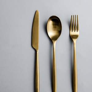 AL ALAM HOME Ensemble de couverts en acier inoxydable de luxe moderne pour mariage - Écologique Durable Résistant à la rouille - Product Image 6