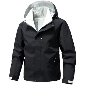 Chaqueta con capucha y cremallera cálida para exteriores de invierno para hombre, moda transpirable con logotipo frontal personalizado para niños - Product Image 3