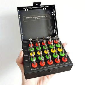 Kit de fraises d'implants dentaires manuels de qualité chirurgicale-Restauration de remplacement de dent en acier inoxydable certifiée CE durable de haute qualité - Product Image 1