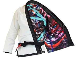 Impresión de sublimación personalizada dentro de BJJ Gi Jiu Jitsu conjunto de uniforme de Kimono Material fuerte traje de ataque artes marciales para adultos - Product Image 2