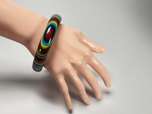 กำไลเรซินแฟชั่นพร้อมประกายหลากสีเครื่องประดับทำมือทันสมัย - Product Image 4