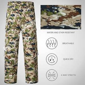 Uniforme de Entrenamiento Táctico de Camuflaje de Pana, Impermeable, Transpirable, con Múltiples Bolsillos, Unisex, para Exteriores - Product Image 4