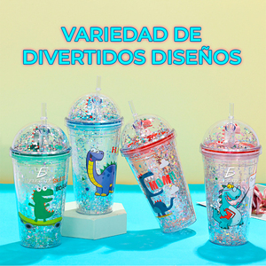 Bottiglia in Plastica Riutilizzabile a Forma di Dinosauro da 600ml per Bambini, con Design Accattivante, Accessorio per Bere Direttamente e Corda per il Ritorno a Scuola - Product Image 3