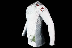 Maillot de compression respirant à manches courtes pour hommes 2026 en polyester/nylon imprimé par sublimation pour BJJ, gym, surf et plongée - Product Image 2