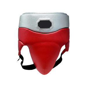 Protège-aine en cuir anti-transpiration pour hommes, MMA, boxe, bouclier de protection renforcé, respirant, design flexible, logo de couleur personnalisé - Product Image 1
