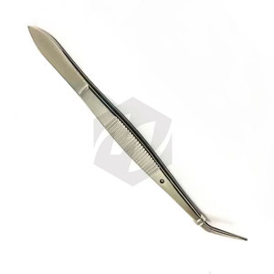 Pinces dentaires Meriam de haute qualité, pinces à coton et à pansements avec pinces à tissus, dotées d'un bec incurvé dentelé de type chirurgical - Product Image 3