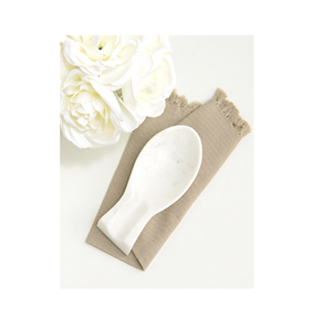 Cuchara de mármol Resto Mármol Color blanco Cuchara Tenedor Resto Soporte para cocinar Cuchara Organizador - Product Image 5