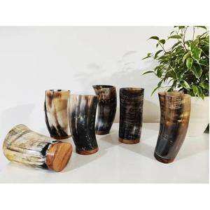 Artesanías naturales hechas a mano Logotipo personalizable Búfalo y vaca Cuerno de buey Taza para beber Calidad Característica impermeable para sus necesidades - Product Image 2