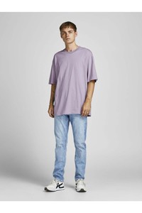 T-shirt à manches courtes en coton confortable jaune exclusif - Product Image 4