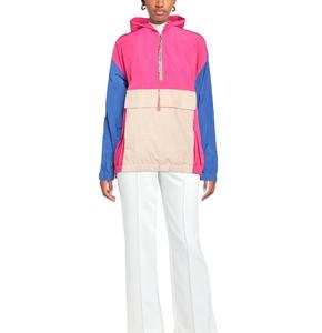 แจ็กเก็ตกันลมมีฮู้ดสำหรับผู้หญิงแจ็คเก็ตกันลมมีขนาดพิเศษสำหรับผู้หญิงแจ็คเก็ตกันลมมีสีเย็บปะติดปะต่อกัน - Product Image 3