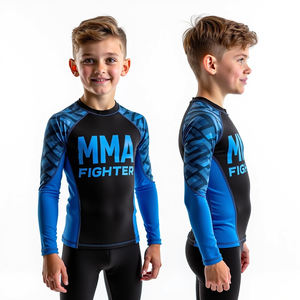 Rash Guards BJJ personnalisés de qualité supérieure Impression par sublimation durable pour la formation Jiu-Jitsu et MMA Rash Guards MMA respirants - Product Image 4