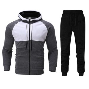 New Design Regular Fit Winter Hooded Mens Tracksuit Casual Streetwear Wholesale Price <b>Sweat</b> <b>Set</b> Unisex Puff Printing Tracksuits - Product Image 1