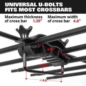 Panier de toit pour SUV avec barres de toit, capacité 200 lb, porte-bagages de toit GAPCGC002 - Product Image 3